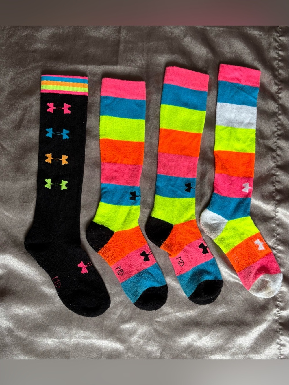 Under Armour Bright Multi-Color Knee-High Athletic Socks